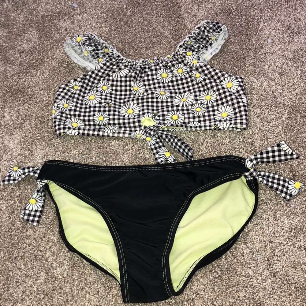 Sunflower And Bumble Bee Bikini